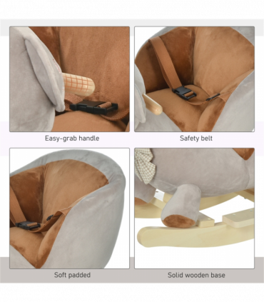 Baby Rocking Hors-Sound Brown ( Amazon Shipping)（Prohibited by WalMart）