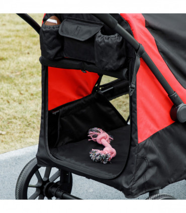 PawHut Easy Folding Pet Stroller for Large Dogs, Black