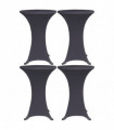 vidaXL Stretch Table Cover 4 pcs 80 cm Anthracite