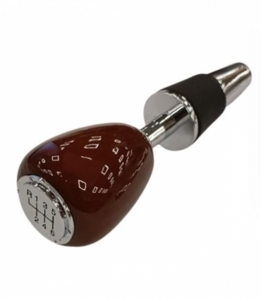 Miniature Gear Stick Paper Weight Gift Set Solid Dark Brown Wood IMP438RW