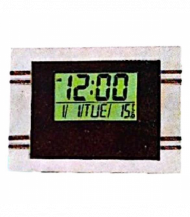 Kadio Kenko Digital Black with Temperature Day/Date Display Wall Mounted Clock