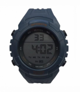 Ravel Mens 3ATM Digital Sports Blue Watch RDG.14.28