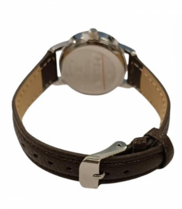 PELEX  Ladies Basic Dark Brown Dial Brown Leather Strap Quartz Watch PLX-013-DBR