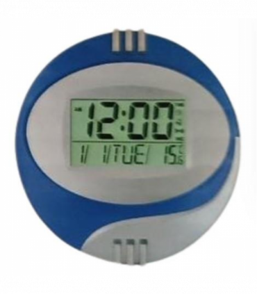 Kadio Kenko Digital Blue with Temperature Day/Date Display Wall Mounted Clock