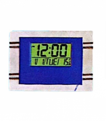 Kadio Kenko Digital Blue with Temperature Day/Date Display Wall Mounted Clock