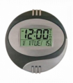 Kadio Kenko Digital Grey with Temperature Day/Date Display Wall Mounted Clock