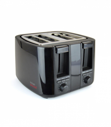 KitchenPerfected 4 Slice extra-wide slot Toaster - Black