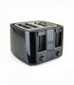 KitchenPerfected 4 Slice extra-wide slot Toaster - Black