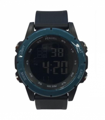 Ravel Mens 3ATM Digital Sports Teal Watch RDG.14.25