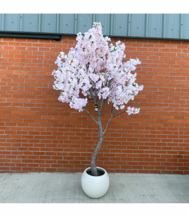 260cm XXL Artificial Cherry Blossom Tree with Decorative Planter
