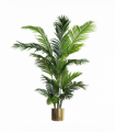 180cm Artificial Palm Tree Extra Large Gold Metal Planter