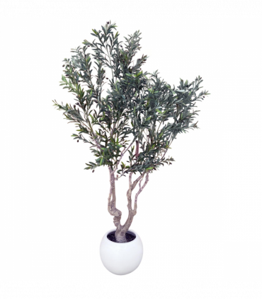 250cm XXL Artificial Olive Tree with Decorative Planter