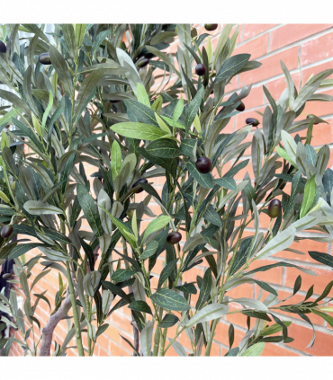 250cm XXL Artificial Olive Tree with Decorative Planter