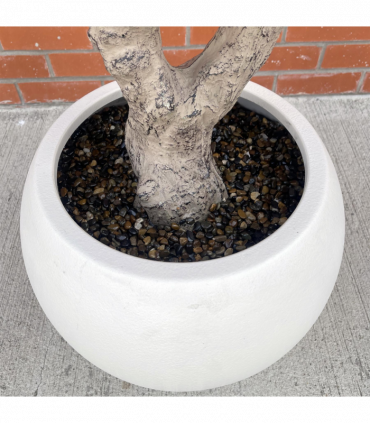 250cm XXL Artificial Olive Tree with Decorative Planter