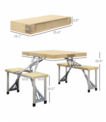 Picnic Table Set ( Amazon Shipping)(Prohibited by WalMart)