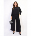 Side Tie Long Sleeve Casual Top