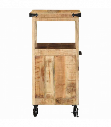 vidaXL Kitchen Trolley Brown 55 x 40 x 80 cm Solid Mango Wood