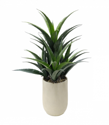 113cm Artificial Agave Tropical Display in Pot Artificial