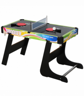 4-in-1 Foldable Game Table Hockey Football Table Tennis & Pool Home Gaming