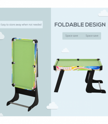 4-in-1 Foldable Game Table Hockey Football Table Tennis & Pool Home Gaming