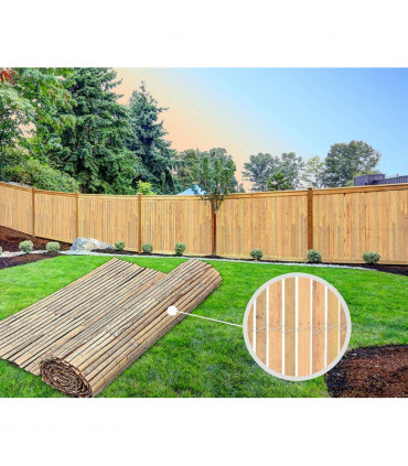 Bamboo Slatted Fence 1.2m X 4m