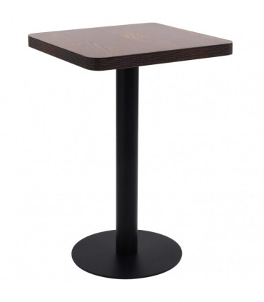Bistro Table Dark Brown 50x50 cm MDF