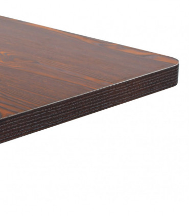 Bistro Table Dark Brown 50x50 cm MDF