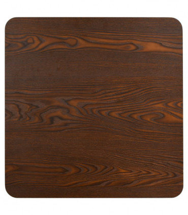 Bistro Table Dark Brown 50x50 cm MDF