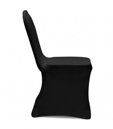 Chair Cover Stretch Black 6 pcs