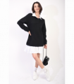Collared Long Sleeve Mini Dress