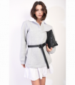 Collared Long Sleeve Mini Dress