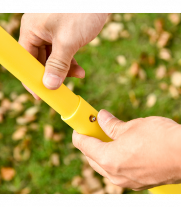 Foldable Badminton Net Set w/ 2 Pairs of Rackets 2 Nylon Shuttlecocks HOMCOM