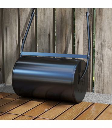 Garden Lawn Roller 38L Steel Push Grass Mower Water Sand Filled Durhand