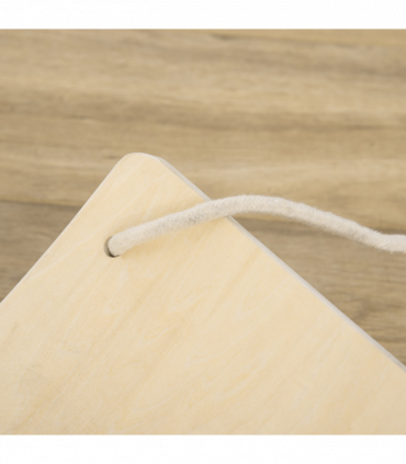 HOMCOM Wood Wobble Board W/ Ropes, Baby Rocker Balance Board for Kids, Adults