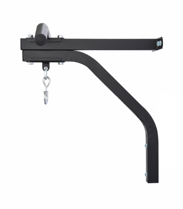 Heavy Punch Bag Hanger Wall Mount Chain Swivel Bracket Bar Steel, Black HOMCOM