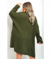 High Neck Oversized Long Sleeve Knitted Jumper