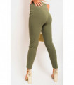 High Waisted Button Front Detail Trouser