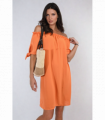 Knot Cuff Off Shoulder Mini Dress