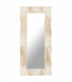 Mirror White 110x50 cm Solid Mango Wood