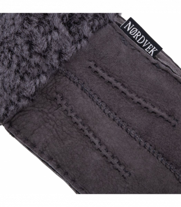 Nordvek Womens Sheepskin Gloves With Fur Cuff - 301-100