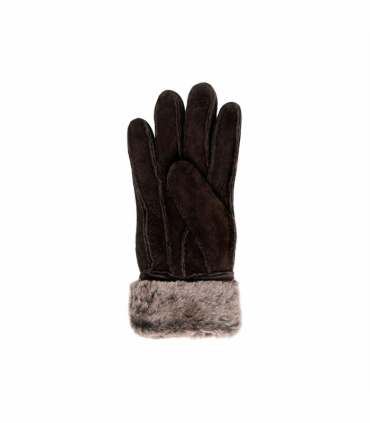 Nordvek Womens Sheepskin Gloves With Fur Cuff - 301-100