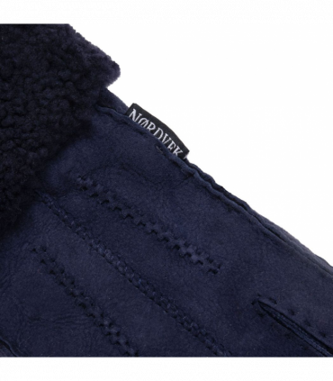 Nordvek Womens Sheepskin Gloves With Fur Cuff - 301-100
