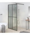 Walk-in Shower Screen 118x190 cm Dark Tempered Glass