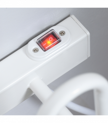 Wall Mounted Electric Shoe Dryer Shoe Warmers for Boots 3 Pairs White HOMCOM