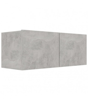 vidaXL 7 Piece TV Cabinet Set Concrete Grey Engineered Wood