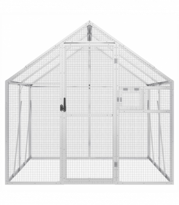 vidaXL Aviary Silver 1.79x2x1.85 m Aluminium