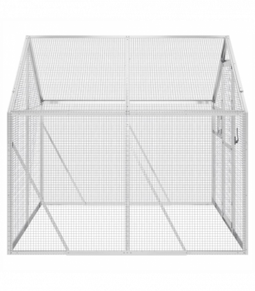 vidaXL Aviary Silver 1.79x2x1.85 m Aluminium