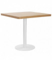 vidaXL Bistro Table Light Brown 80X80 cm MDF