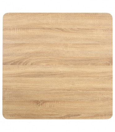 vidaXL Bistro Table Light Brown 80X80 cm MDF