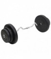 vidaXL Curl Barbell with Plates 60 kg